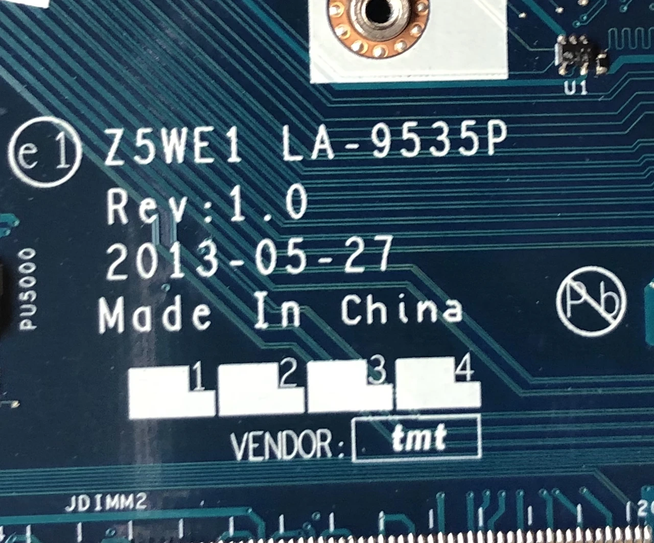Для ACER E1-530G E1-570G i3-3217U Материнская плата ноутбука Z5WE1 LA-9535P материнская плата тестирование полностью работу
