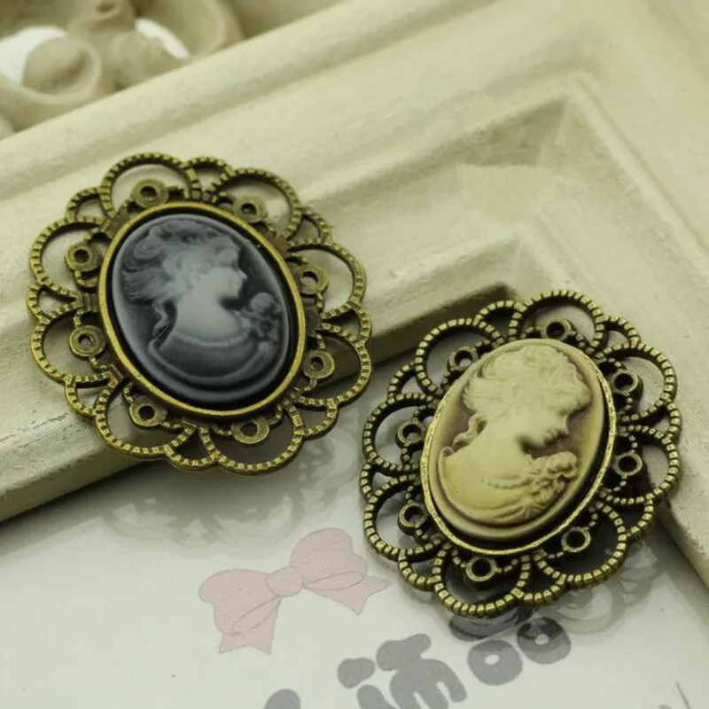 2 шт. сплав овальной плоской задней кнопки ювелирные изделия кулон декоративные