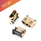 10 шт. Позолоченный разъем 19P MINI HDMI типа C HDMI PCB с фиксированными ножками HD трансмиссионный разъем