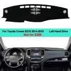2 слоя авто внутренняя приборной панели крышки тире коврик ковер накидка с составной детали спирального кабели для Тойота Crown S210 2014 2015 2016 2017 2018 LHD RHD стайлинга автомобилей