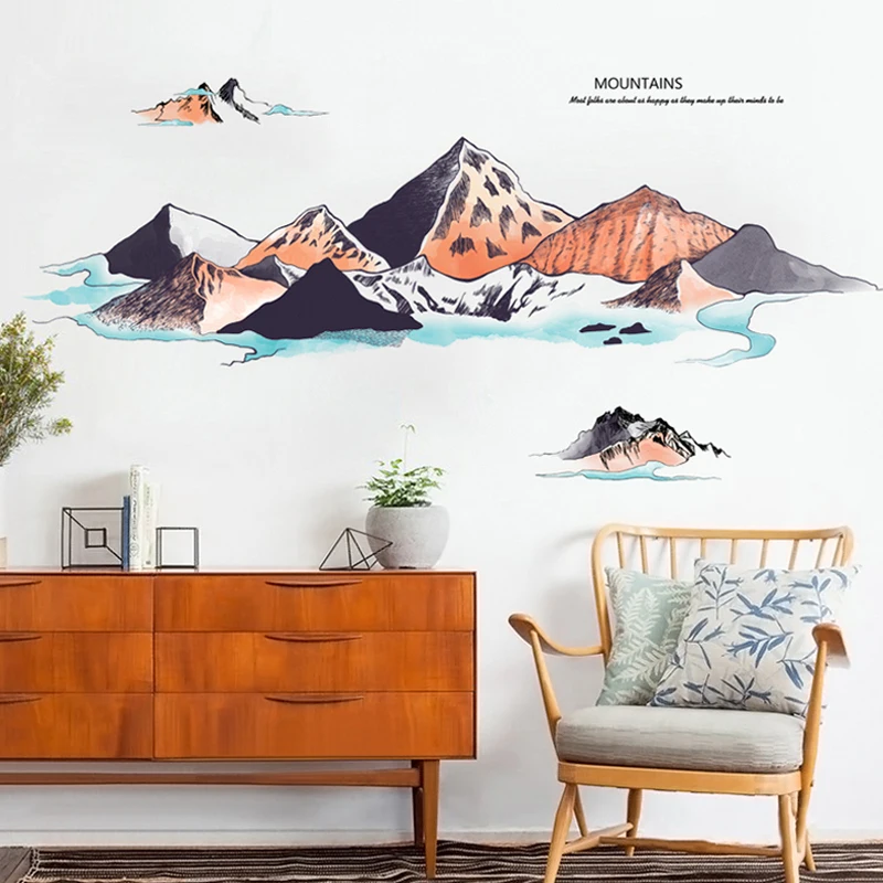 

Literary Landscape Painting Wall Stickers Kid Childrens Room Decoration Home Decor Toys Bedroom Kitchen Poster Self-Adhesive