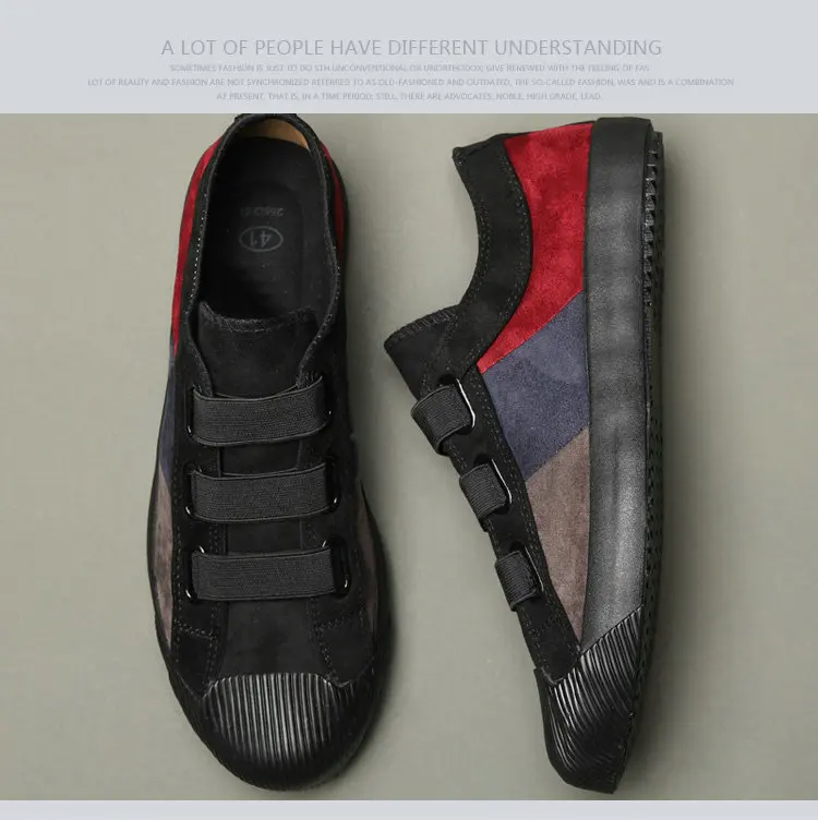 Fashion Men's Flats Men Casual Shoes Trainers Walking Breathable Loafers Driving Classic Black Gray Canvas Sneakers A11-54