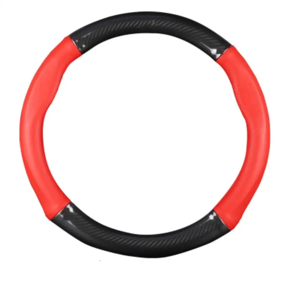 

Genuine Leather Carbon Fiber Soft Anti-slip 15" Inch Car Steering Wheel Covers For Lexus ES200/300h/NX200t/RX200t