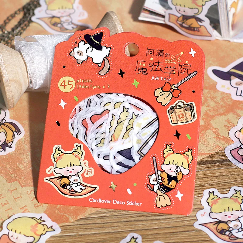 45 шт./милое звездное небо волшебная девушка серия декоративные наклейки сделай