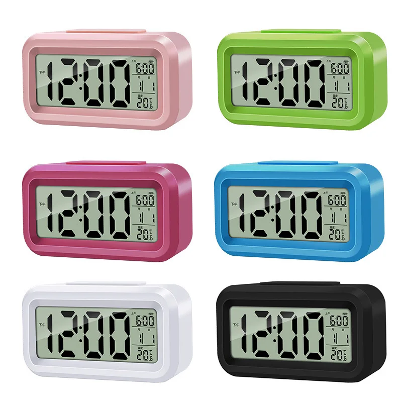 Китайская версия большой дисплей цифровой будильник для дома офиса настольные
