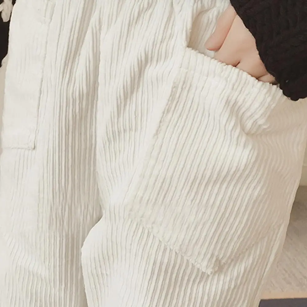 Брюки карандаш с завышенной талией 2020 вельветовые Модные повседневные свободные