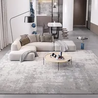Nordic Grey Concise Carpet For Living Room Thick Modern Large Area Bedroom Rug Light Luxury Coffee Table Floor Mat Decor Blanket