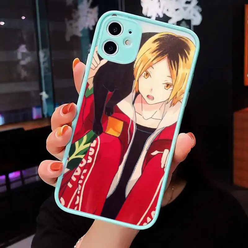 

Anime Kenma Kozume Of Haikyuu Phone Cases matte transparent For iphone 7 8 11 12 plus mini x xs xr pro max cover