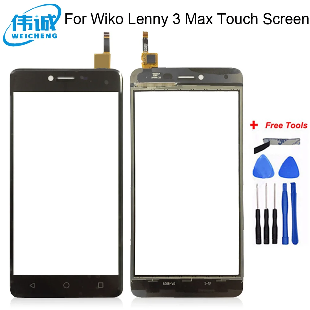 Переднее стекло для мобильного сенсорного экрана Wiko Lenny 3 Max Lenny3 дигитайзер