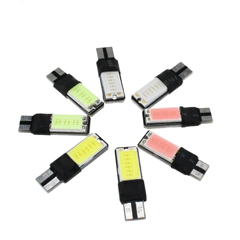 

T10 COB 6W W5W 194 168 LED Side Wedge Light Bulb Auto License Plate White Lamp 12V