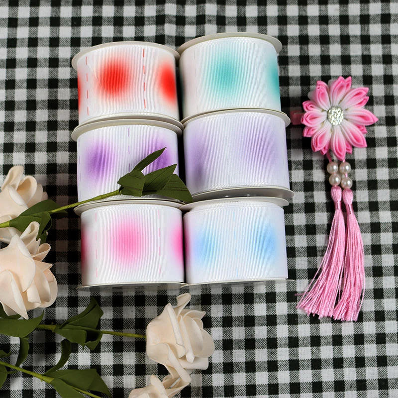 25 38 мм 10 ярдов-Различные размеры в японском стиле корсажная лента с принтом