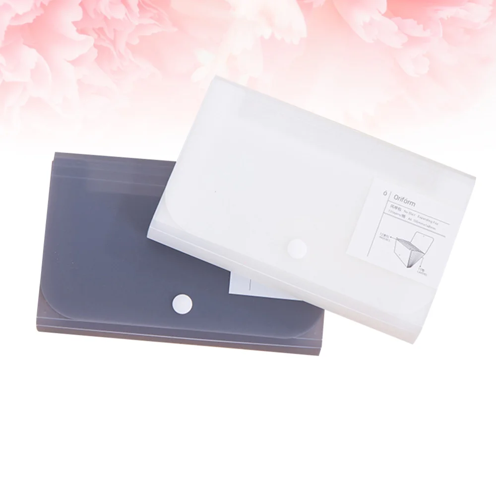 

2PCS Multi-Layer Classified Folders Portable Accordion Folder Practical File Folder for Students Teachers Staff (Grey, White)