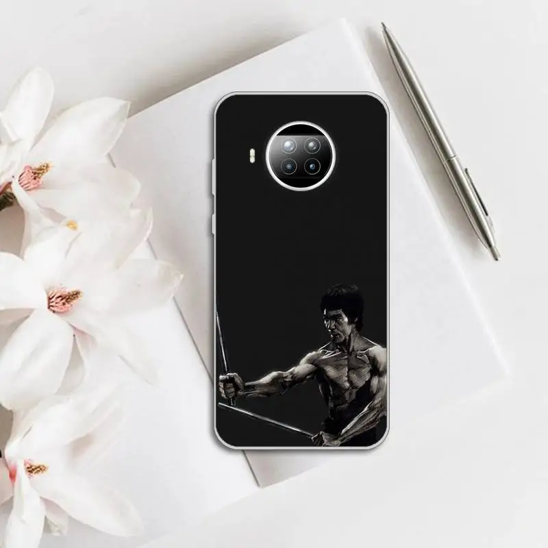 

Bruce Lee Kongfu Phone Cases Transparent for Xiaomi Redmi note 10 t 8 9 pro lite 11 Huawei P honor 8 10i 20 30 40 smart 2019