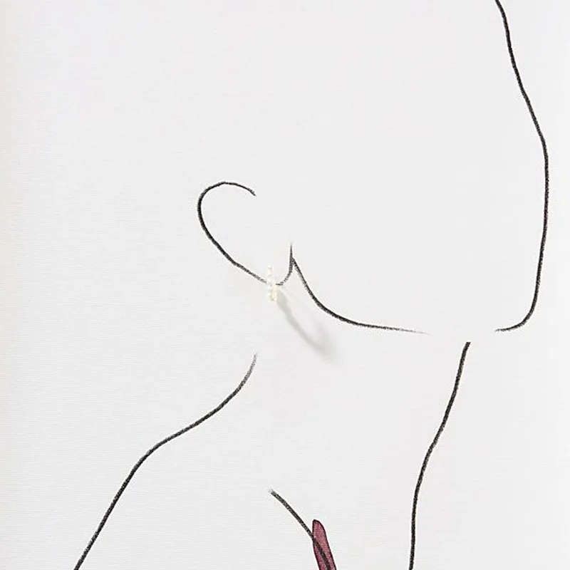 

Joolim Jewelry Wholesale High End Freshwater Pearl Hoop Stylish Earring