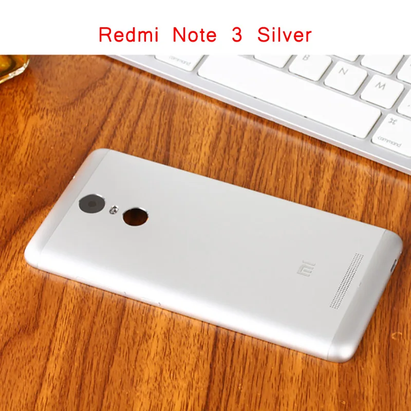 Чехол для Xiaomi Redmi Note 3 150 мм, чехол для аккумулятора Redmi Note 3 Pro, чехол для задней панели, чехол для корпуса, Global Edition - Цвет: Note 3 Silver