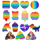 Fitget игрушки пуш-ап это игра одеяло хвост русалки для взрослых детей пуш-ап пузырь Непоседа сенсорные игрушка для аутистов особые потребности для снятия стресса Figet игрушки