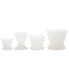 4 шт.компл. силиконовая чашка для смешивания, самозатвердевающиеся чашки, чашка для смешивания цементного порошка, приблизительный стоматологический инструмент для лаборатории