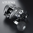 Низкопрофильная Рыболовная катушка ATUENO TC300 для заброса приманки, максимальное тяговое усилие 15 кг, 7 + 1 подшипников, катушка для заброса приманки в соленой воде