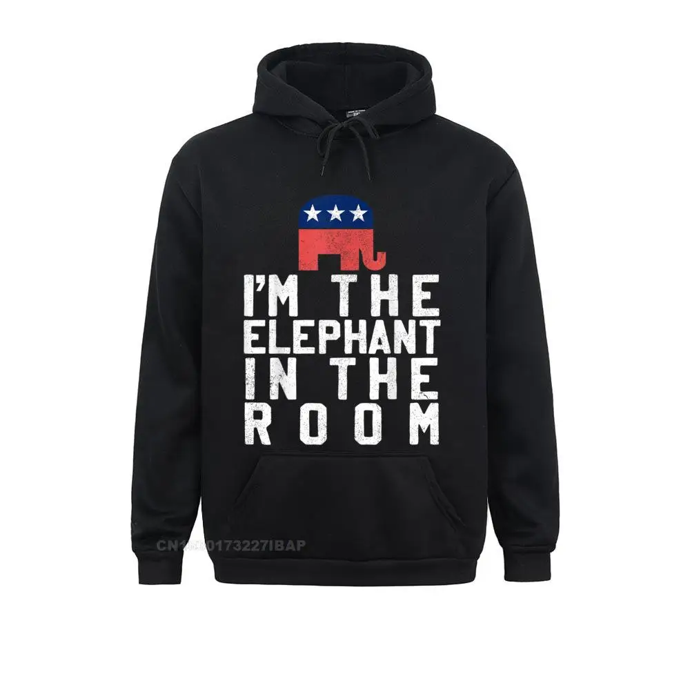 I'm The Elephant In The Room Funny Republicans Gift Hoodie Hoodies Summer Popular Moto Biker Men Sweatshirts Normal Clothes