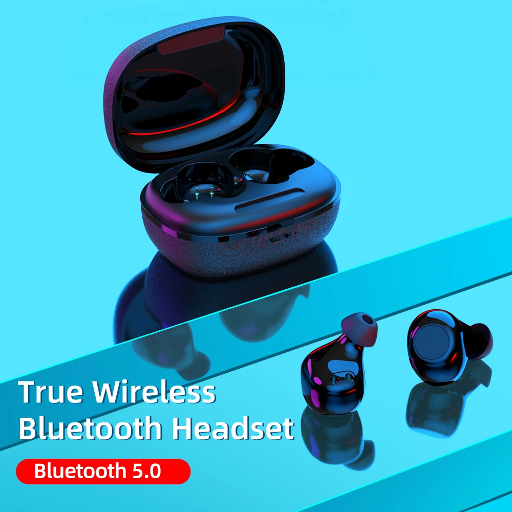Беспроводные наушники A8 Mini V5.0 Bluetooth 3D стерео Спортивные игровая гарнитура с двумя