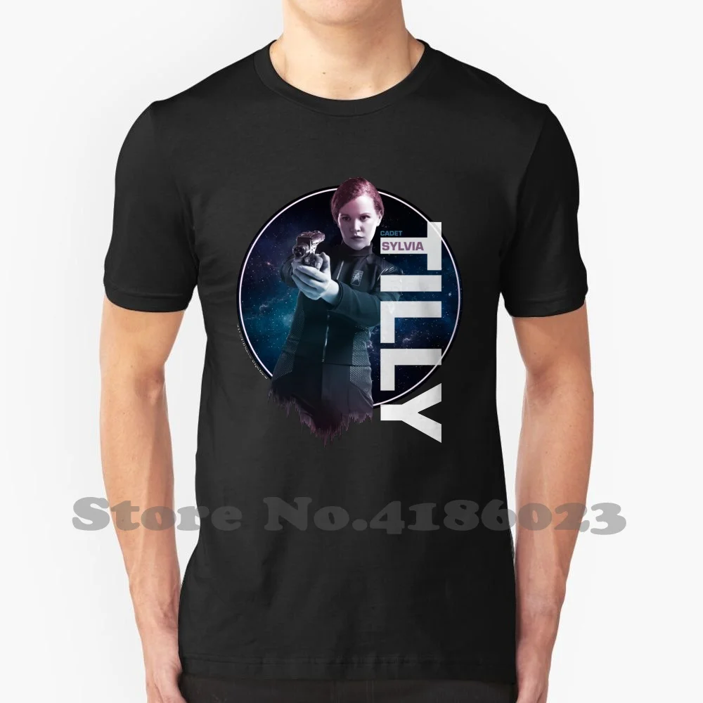 

Звездное открытие кадет Сильвия Тилли портрет графика на заказ смешная фотофутболка звезда открытие пятых солнца пятые солнце пятна