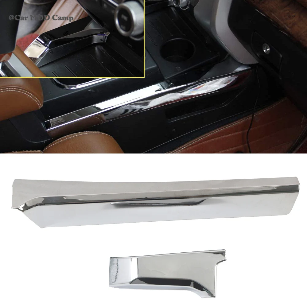 

LHD! For Toyota Tundra 4-door 2014-2019 ABS Chrome Interior Near Gear Shift Side Decoration Cover Trim Car Styling Accessories
