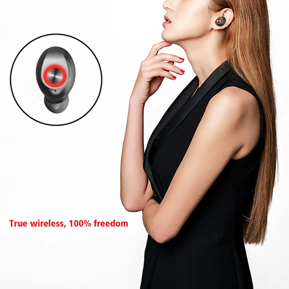 Bluetooth наушники чувствительные стерео TWS телефон зарядка светодиодный дисплей