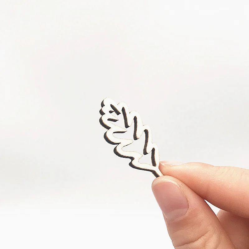 50 шт смешанные цвета в форме листьев лазерная резка и под любую индивидуальную