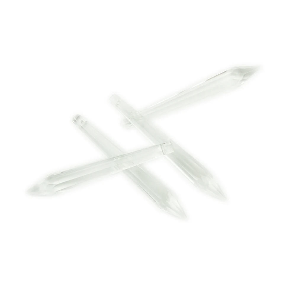 Многогранный 50 мм/63 мм/76 мм/100 мм сосулька капли прозрачный цвет кристалл занавес детали люстры аксессуары украшения дома