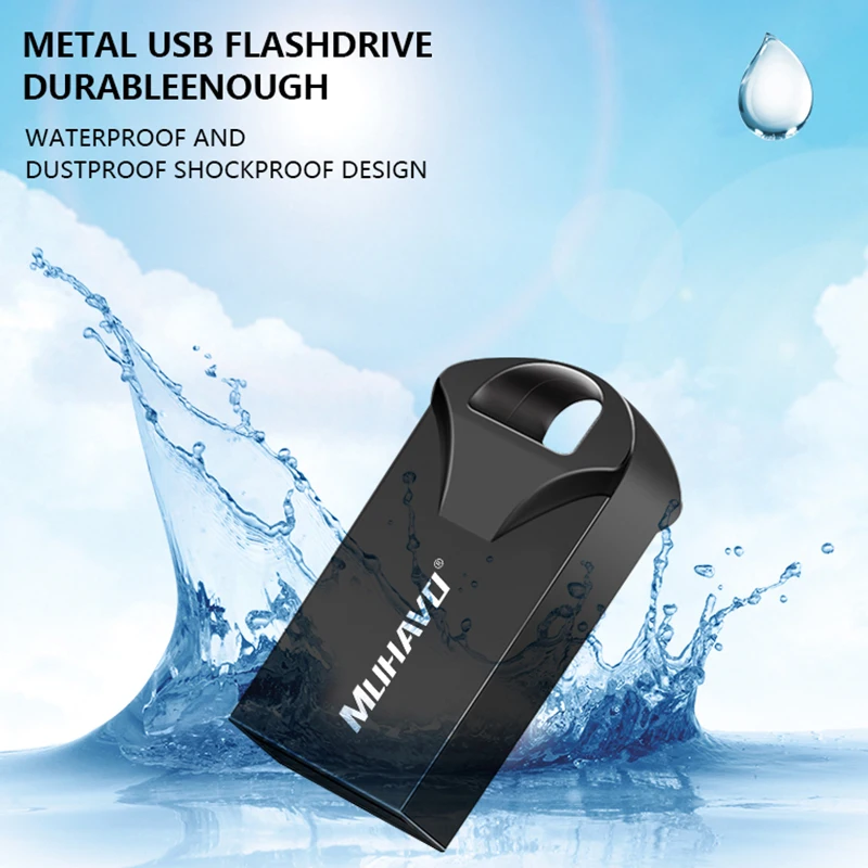 Супер Мини водонепроницаемый usb флеш-накопитель 128 ГБ 32 64 металлический 16 8 4