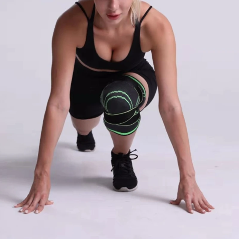 Спортивные наколенники унисекс противоскользящий нейлоновый вязаный бандаж на