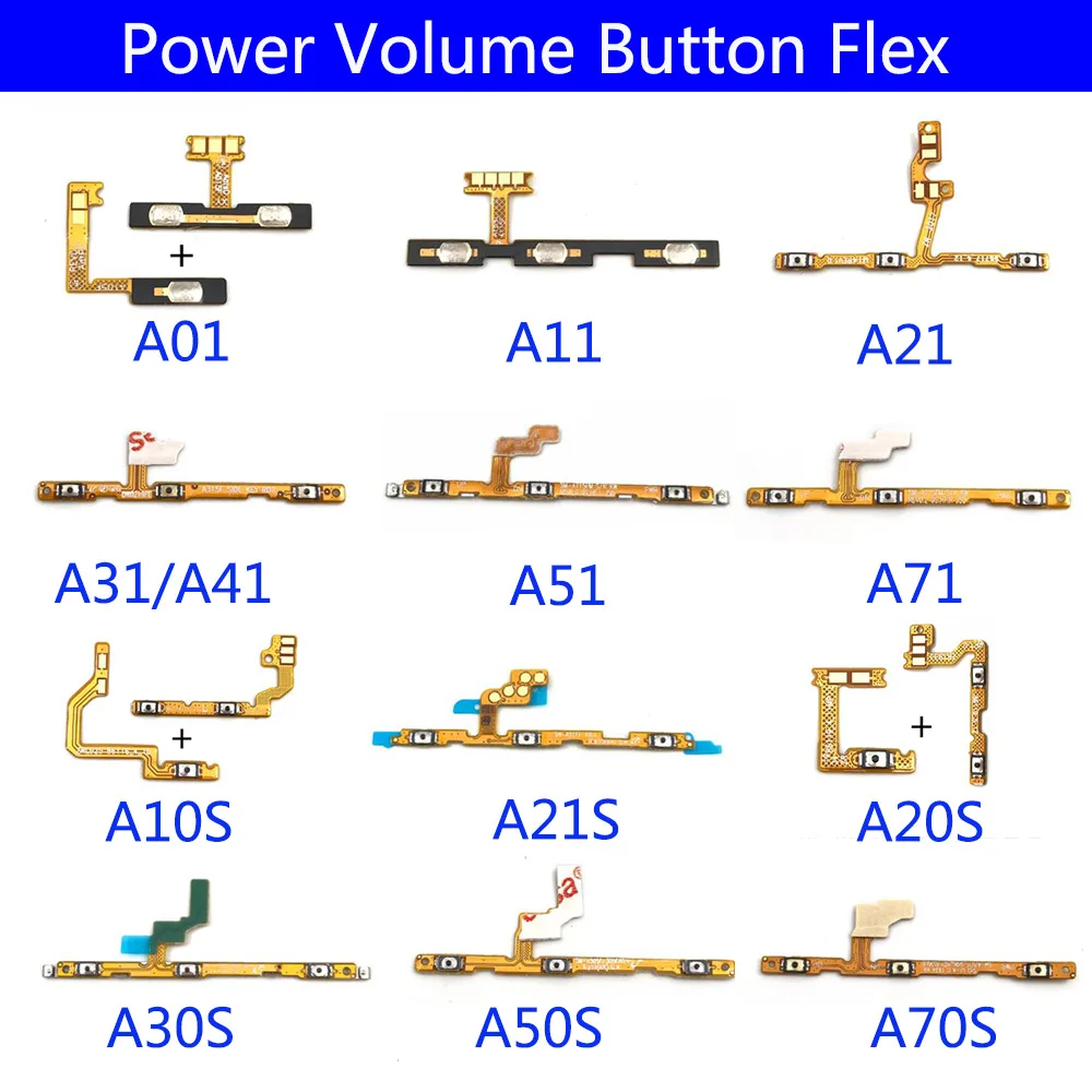 

Кнопка включения громкости гибкий кабель для Samsung A01 A11 A21 A31 A10S A20S A30S A51 A71 A10 A20 A30 A40 A50 A60 A70 A50S A70S A920