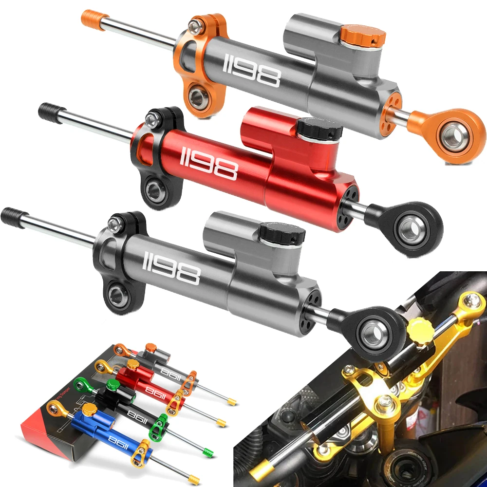 Для DUCATI 1198/S/R 1198S 1198R 1198 2009 2011 2010 Универсальный алюминиевый мотоциклетный демпфер