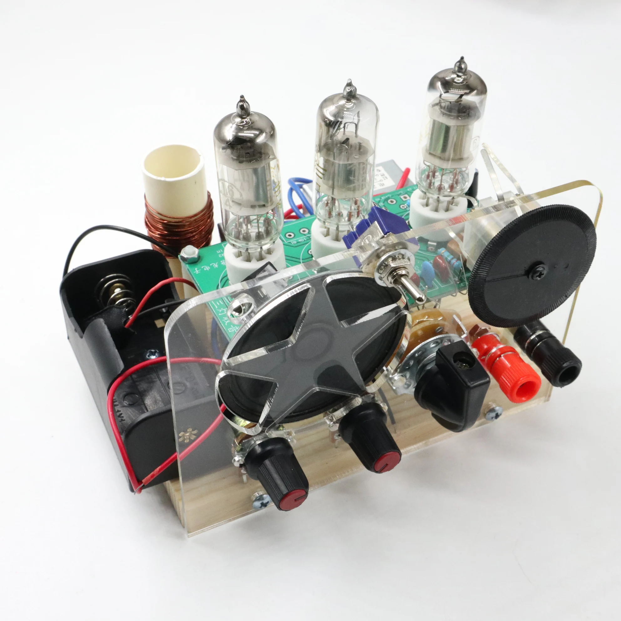 Полнофункциональный AM-радиоприемник пять волн трехламповый трубчатый короткий