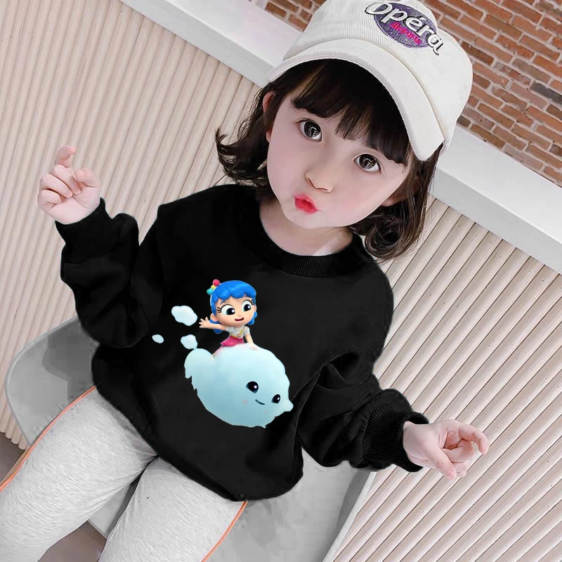 

Kids girls True and the Rainbow Kingdom Cartoon Print Funny Hoodies Children Tops Baby Boys Girls Spring and Autumn Sports Top