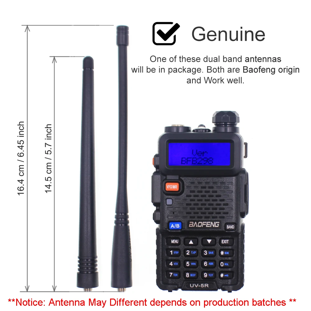 Рация BaoFeng UV-5R 10 шт. Двухдиапазонная двухсторонняя радиосвязь УКВ УВЧ 136-174 МГц 400-520