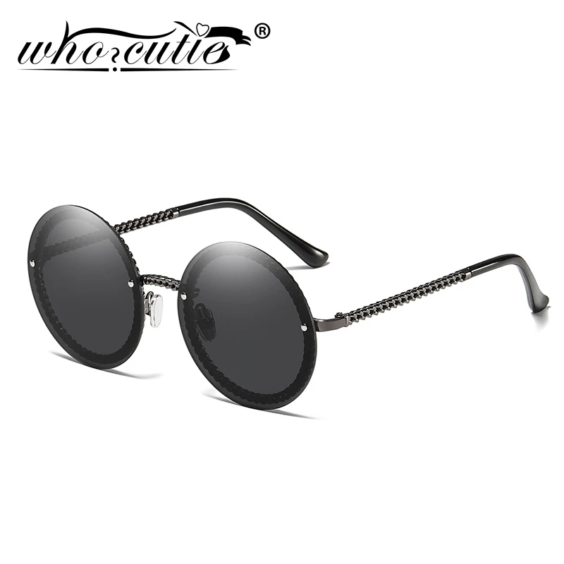 Vintage Round Sunglasses Women with Pearl Chain Accessory 2019 Luxury Brand Design Retro Gold Frame Sun Glasses Female Shades