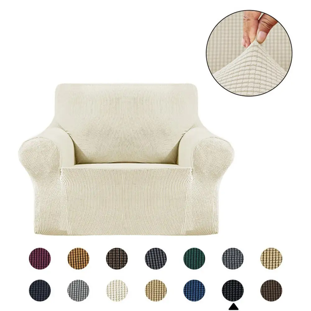 

35.43-55.12in Stretch Chair Sofa Slipcover Nonslip Washable Soft Couch Cover Single Seat For Armrest Sofa