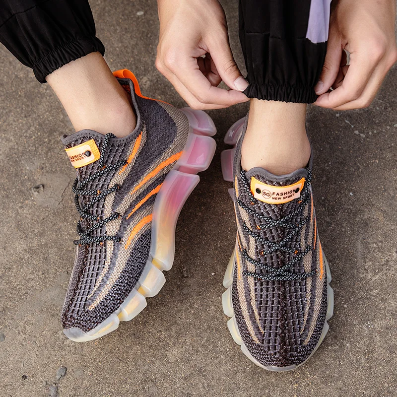 

2022 Men's New Casual Fashion basketball Shoes Breathable Sneakers Soft Non-Slip Shoes Comfortable Sport Running Shoes for Male