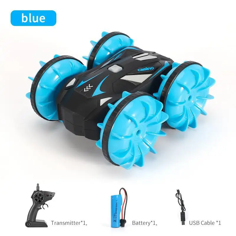 

D878 1:20 2.4G RC Stunt Car Land Water Double Side Remote Control Vehicle Toy