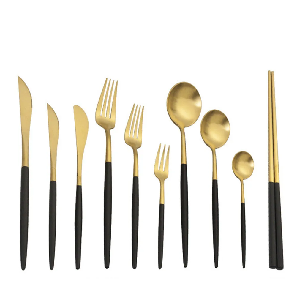 Набор стальных столовых приборов столовая посуда вилки Десертные ножи для масла