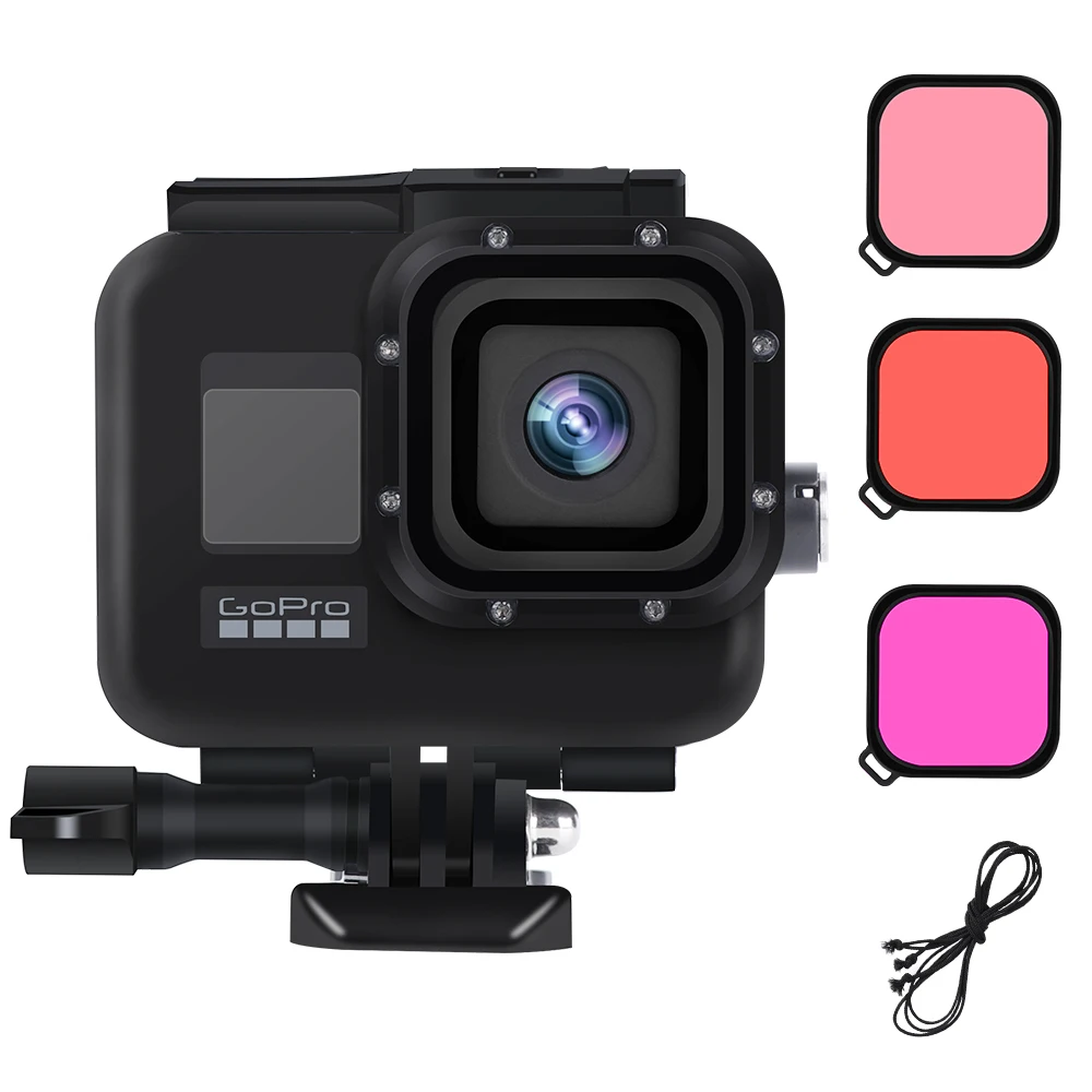 Погружения чехол для экшн-камеры Gopro Hero 8 Водонепроницаемый Корпус Чехол