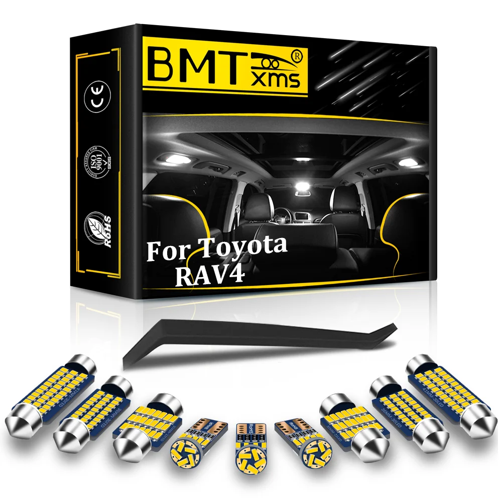 

BMTxms Canbus Vehicle LED Interior Map Dome Trunk Light License Plate Lamp Kit Bulbs For Toyota RAV4 1996-2020 No Error