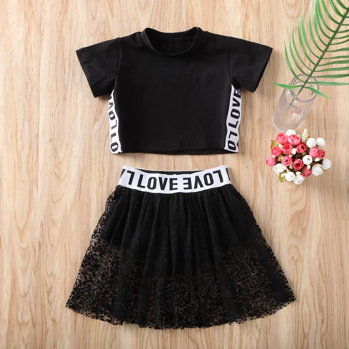 2020 комплекты одежды для маленьких девочек футболка с короткими рукавами и