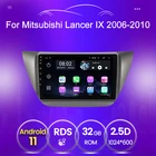 Автомобильный радиоприемник, экран, поддержка Carplay, OBD, GPS, 2 Din, навигатор для Mitsubishi Lancer IX 2006, 2007, 2008, 2009, 2010, Android