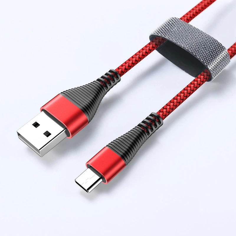 Красный FIVI usb type C кабель для USB C для samsung S10 S9 S8 huawei xiaomi USB-C 3A Быстрая зарядка USB C кабель зарядный кабель для huawei - Цвет: Красный