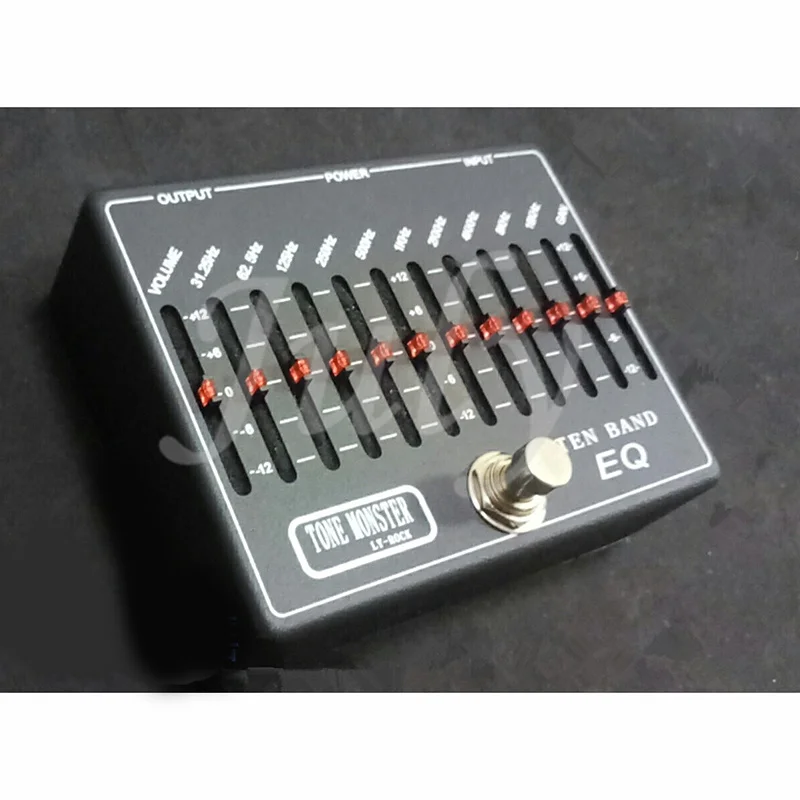 

Rock stompbox 10-полосный сбалансированный stompbox бас гитара Эффект LY-ROCK