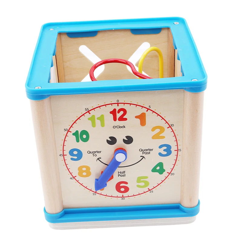 

Children Wooden Multi-function Puzzles Round Bead Treasure Box Early Learning Intellectual Development Parenting Math Toy