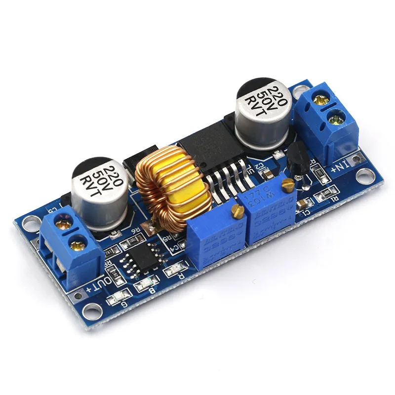 Синий 5A DC В CC CV литиевая батарея понижающая плата для зарядки светодиодный