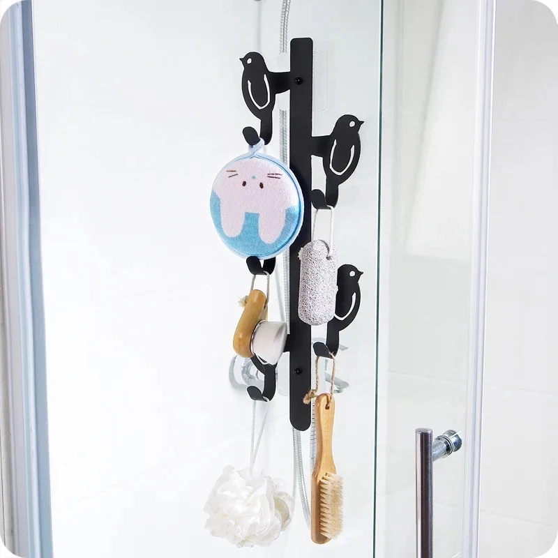 Креативный металлический крючок для ванной комнаты настенный держатель ключей